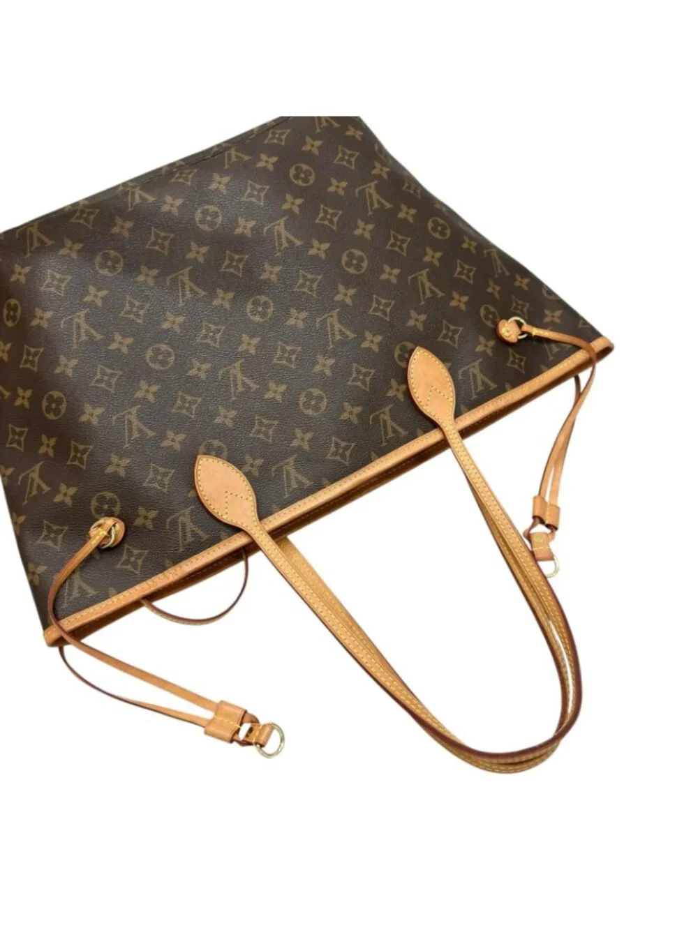 Louis Vuitton Neverfull MM Tote Bag Monogram Canvas Brown